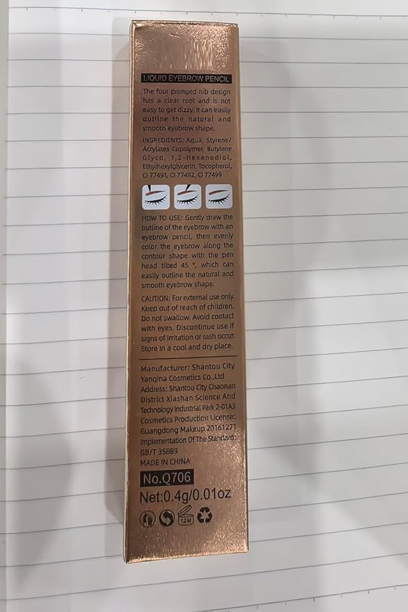 2025 Premium Magic Eyebrow Pencil with a Micro-Fork Tip, 3D Microblading Eyebrow Pencil Waterproof Contouring Pen, 4 Tipped Spoolie Brush Precise Brow Pen Natural Makeup Effect (Light Brown)