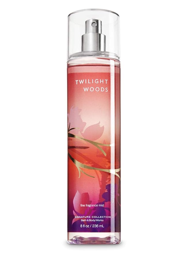 Bath Body Works Twilight Woods 8.0 oz Fine Fragrance Mist (Version may vary Red/Blue)