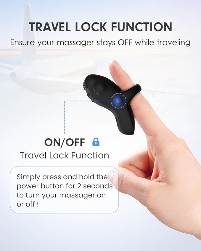 Portable Facial Massage Ball, Waterproof Rechargeable Powerful Multifunctional Eye Face Finger and Neck Massager, Black