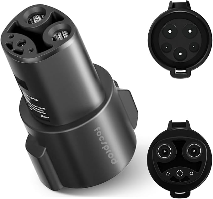 J1772 to Tesla Charger Adapter, Max 80A 250V Fast Charging Only for Tesla Model 3/Y/X/S/Cybertruck Charging Adapter, Compatible with SAE J1772 EV Charge to Tesla Adapter