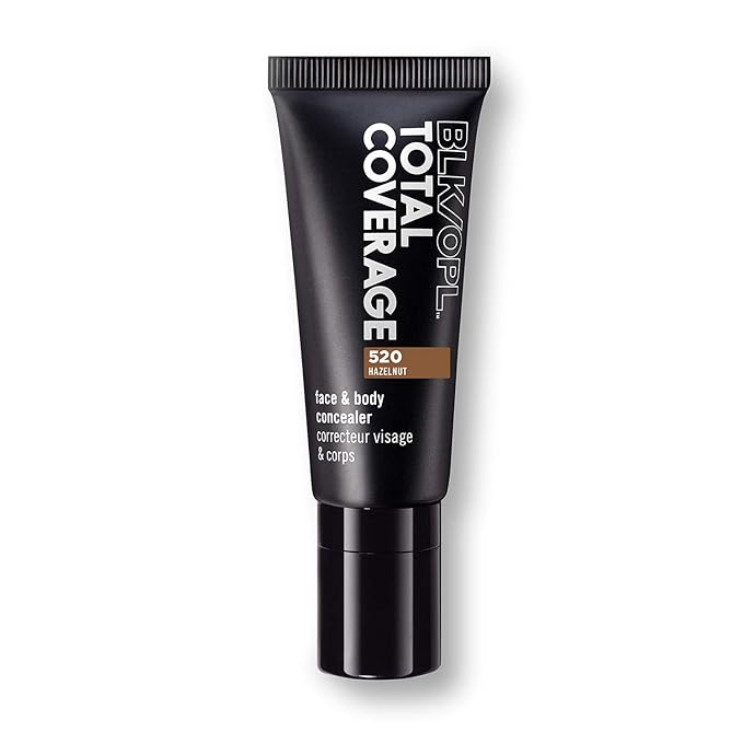 BLK/OPL Face & Body Concealer, Maximum All-Day Coverage with Matte Finish - Hydrating Concealer for Imperfections, Scars, Dark Spots & Blemishes - Talc-Free Smudge-Resistant Makeup (Hazelnut)