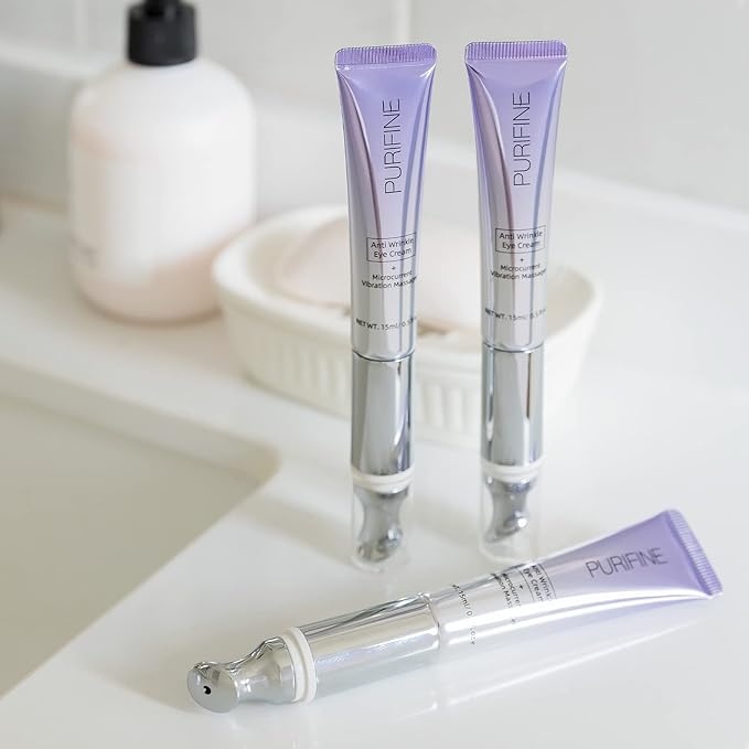 Eye Cream for Wrinkles and Fine Lines Microcurrent Massage Anti-wrinkle Eye Cream Anti Aging 0.5 fl oz