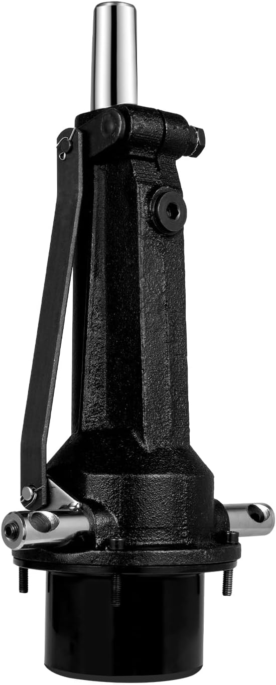 DYNAMI Barber Chair Hydraulic Pump,4 Bolt Salon Chair Replacement Hydraulic Pump,Adjustable Height 4.3in, Load 440Lbs,for Salon Tattoo Stylist Barber Chair(4 Screw Pump)