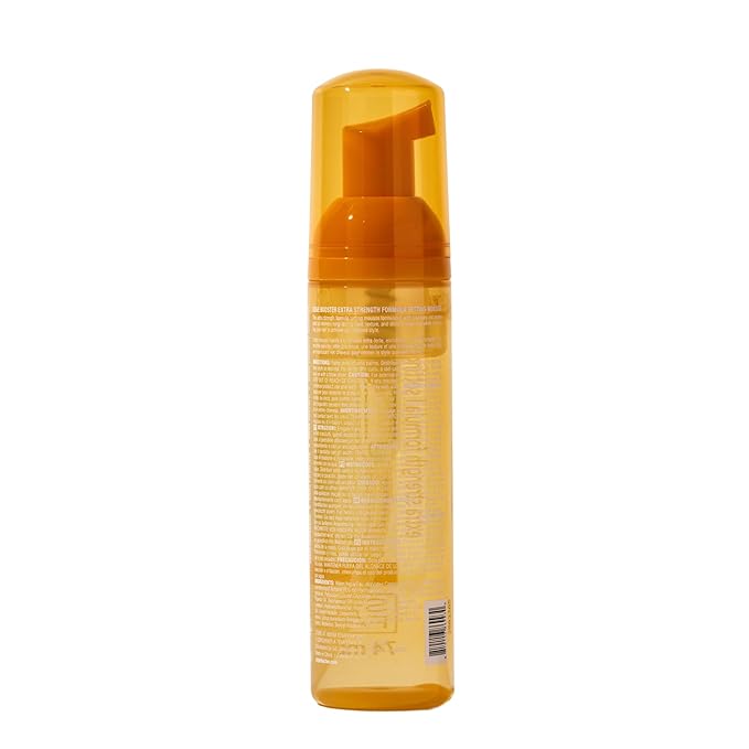 Style Factor EDGE BOOSTER Extra Strength Setting Mousse โ Frizz Control, Extra Volume, and Conditioning โ 2.5oz Citrine Mousse for Curly Hair