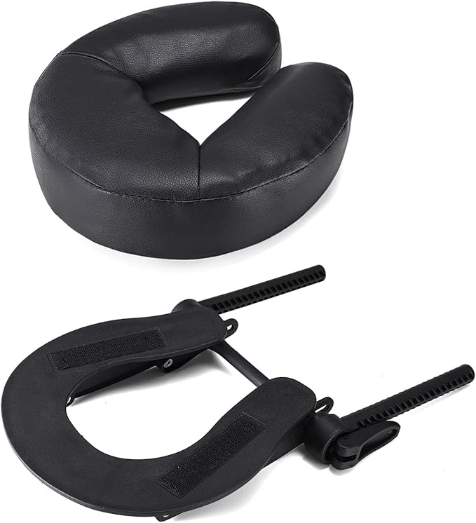 Universal Massage Table Face Cradle & Cushion, Adjustable Massage Chair Spa Bed Headrest & Face Pillow Support, Massage Platform Head Rest Cushion Cradle for Salon Home Mattress Top Massage Kit