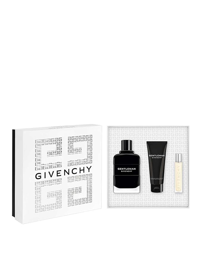 Givenchy Gentleman 3-Piece Gift Set for Men (3.4 Oz Eau De Parfum Spray + 2.5 Oz Shower Gel + 0.42 Oz Eau De Parfum Travel Spray)