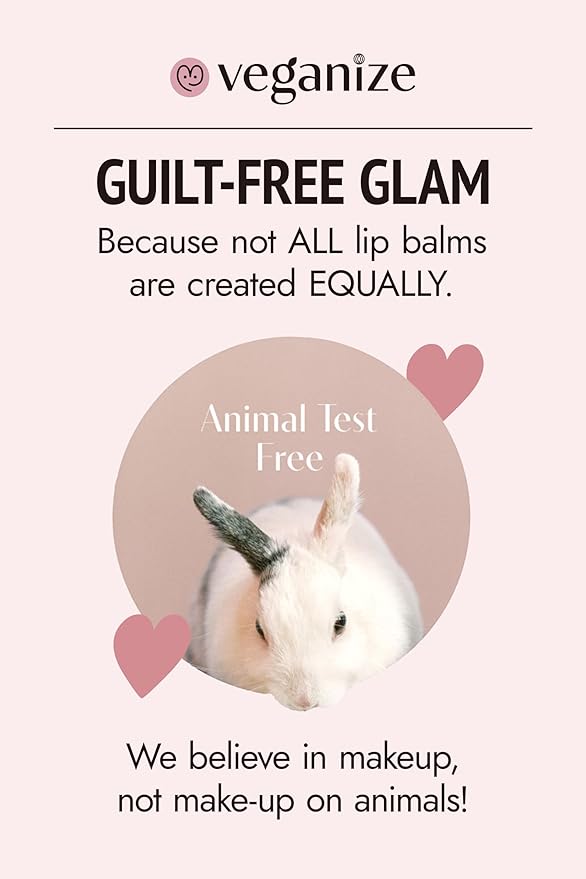 Veganize Collagen Lip Glass Balm | Hydrating Lip Balm in 9 Vibrant Colors | Moisturizing Lip Care Infused with Collagen Jelly Magic | No Animal Trial Lip Balm 0.06 oz (No. 3 Candy Apple)