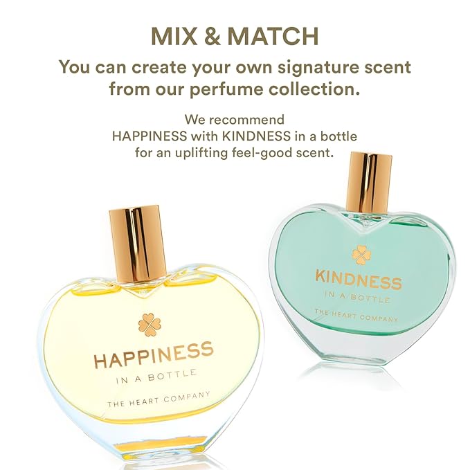 THE HEART COMPANY | Happiness in a bottle | Citrus Perfume for women | Vegan Women's Eau de Parfum | Clean Bergamot Fragrance with Essential Oils 75ml - 2.5 fl oz.