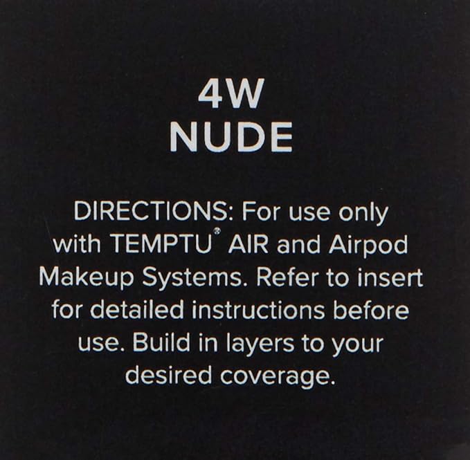 TEMPTU Perfect Canvas Airbrush Foundation Airpod: Anti-Aging Long-Wear Makeup, Buildable Coverage Semi-Matte, Natural Finish