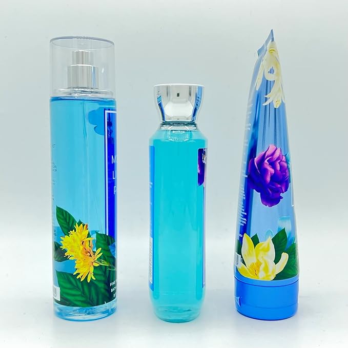 Bath & Body Works Moonlight Path Body Set - Shower Gel 10 Fl Oz, Fine Fragrance Mist 8 Fl Oz & Body Cream 8 Fl Oz