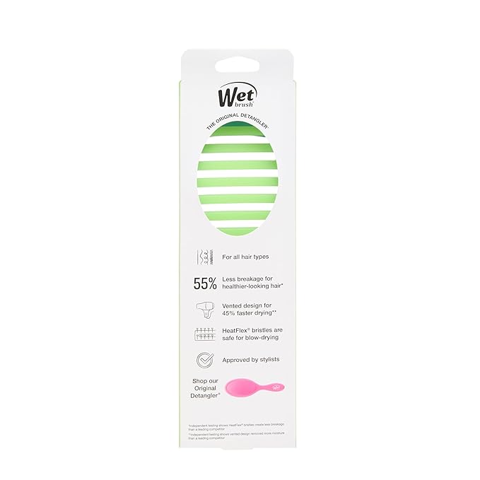 Wet Brush Speed Dry, Lime-A-Rita (Summer Quencher) - Vented Design & Soft HeatFlex Bristles Are Blow Dry Safe - Ergonomic Handle Manages Tangles - Pain-Free Hair Brush, Limited Edition