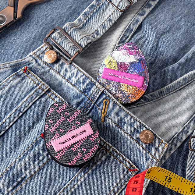 Momo's Workshop Pink Black Denim Egg Makeup Sponge 2-Pack,Ultra Firm Bounce Rubycell Sponge for Liquid-Full Coverage Foundation,for Dry/Combination Skin,Travel Friendly,2pcs &Storage Case