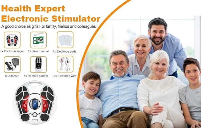 OSITO EMS Foot Massager for Neuropathy, FSA HSA Approved Products, Foot Circulation Stimulator, FSA Massager for Circulation and Pain Relief, 25 Modes 99 Intensities, Ideal for Women/Men