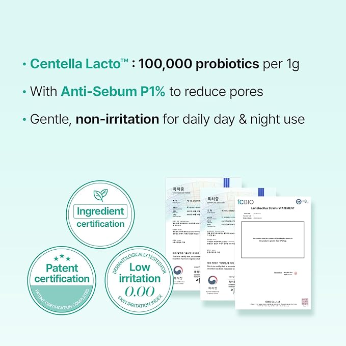 Porethera Real Bifida Blur Cream - Korean Face Moisturizer - Pore Minimizer Face Tone-Up Cream for Blurring Face - Pore Regenerating - Facial Moisturizer for Oily and Acne-Prone Skin, 1.69 fl.oz