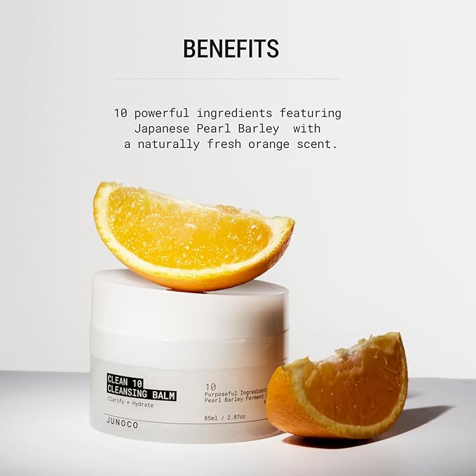 JUNO & Co. JADE Clean10 Cleansing Balm - Makeup Remover Balm - Effortlessly Removes Makeup & SPF - 2.87oz Makeup Remover Balm Full Set