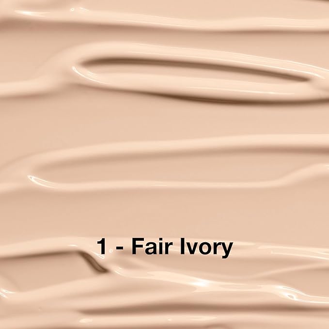 Sigma Beauty Skin Perfector – Hydrating Skin Tint Foundation for Lightweight, Buildable Coverage, With Hyaluronic Acid, Niacinamide Serum, and More (1 Fair Ivory Tint, 1.12oz)