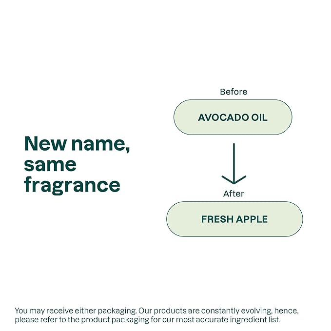 ATTITUDE Hand Soap for Sensitive Skin with Oat and Avocado Oil, EWG Verified, Dermatologically Tested, Vegan, Fresh Apple Scent, 16 Fl Oz (Pack of 3)