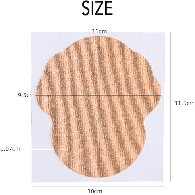 Joteisy Invisible Self-Adhesive Underarm Sweat Pads Ultra-Thin Disposable Anti-Perspiration Pads for Women & Men Odor Control Breathable Design (20 Pcs)