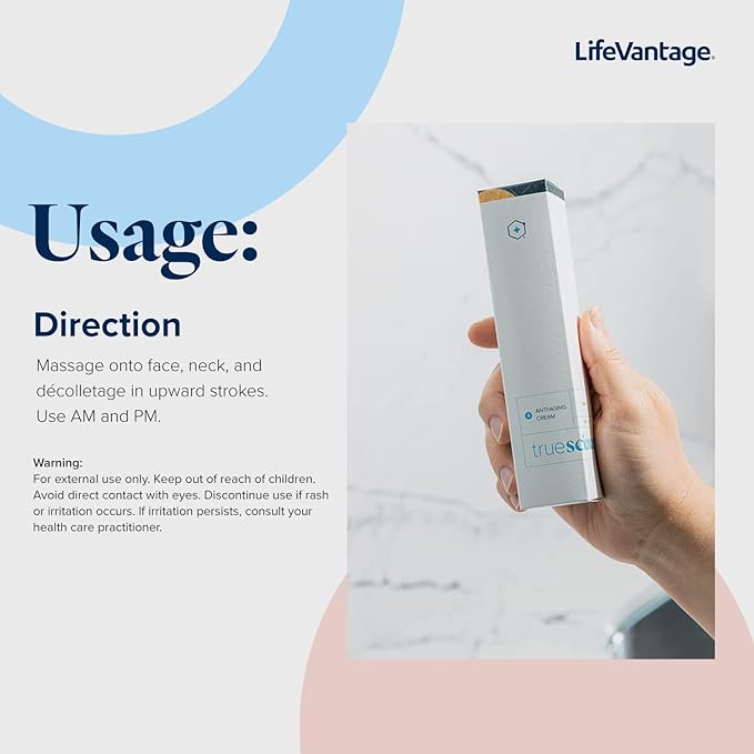 LifeVantage - Face Moisturizer TrueScience Anti-Aging Cream - Deep Moisturizer and Cream to Combat Fine Lines and Wrinkles with Nrf2 Actives (50ml)