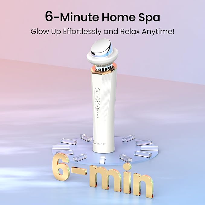 Radiant Renewal Skincare Wand,Models HD-44 face and Eye Massager,4-Color for Face with Heat & Cooling