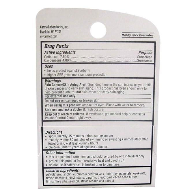 Carmex Click-Stick Moisturizing Lip Balm SPF 15 Strawberry 0.15 oz (Pack of 12)