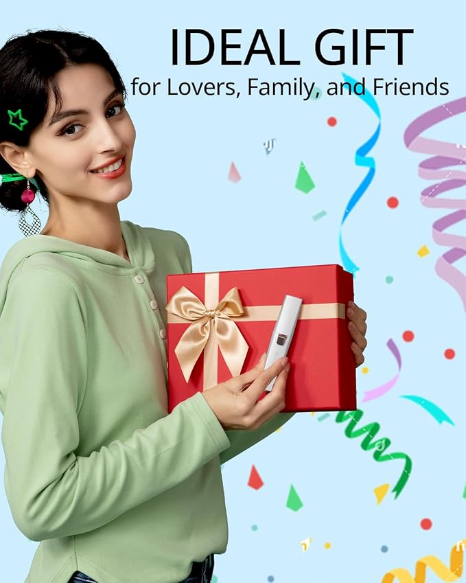 VOGCREST Hair Trimmer, 2 in 1 Facial Hair Remover & Eyebrow Trimmer for Women - Rechargeable, Portable, LED Light (White)