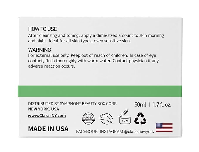 CLARA'S NEW YORK | Deep Softening Vitamin E Skin Barrier Cream | with Panthenol, Macadamia Oil | Healthy Glowing Skin, Rich | Non-sticky, Fast-absorbing Clinical-Grade Formula | 50ml MADE IN USA