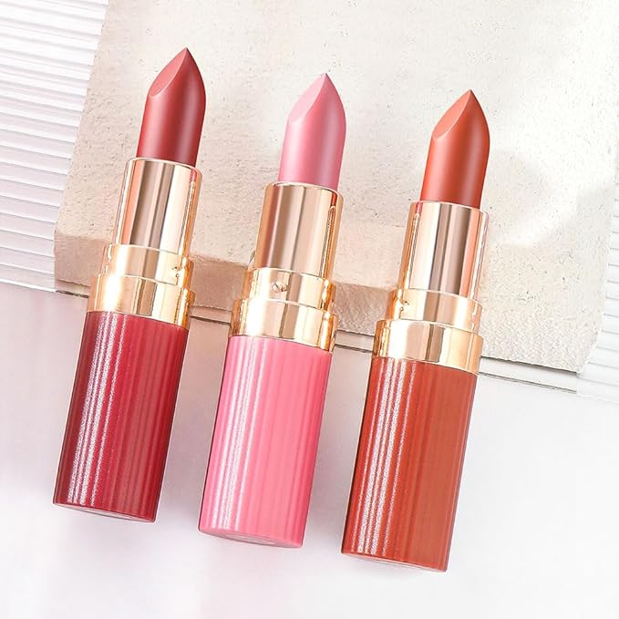 evpct Light Hot Pink Matte Creamy Lipstick for Women, Long Lasting Waterproof Velvet Lipstick, Lip Stick Crayon Buildable Blendable Creamy Color, Longwear Lip Makeup Cruelty-free 24 hours original, 01