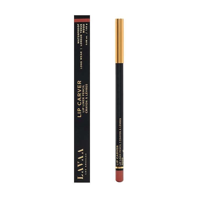 Lavaa Beauty LIP CARVER Lip Liner Pencil Creamy Long Lasting Wooden Lip Pencil | Waterproof Lip Liner | (Mood)