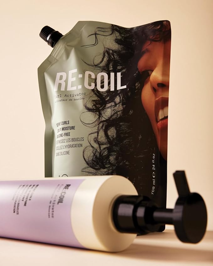 AG Care Re:coil Curl Activator Curl Cream - Ultra Nourishing Curly Hair Cream for Defined, Healthy Curls, Limited Edition Refill, 24 fl Oz