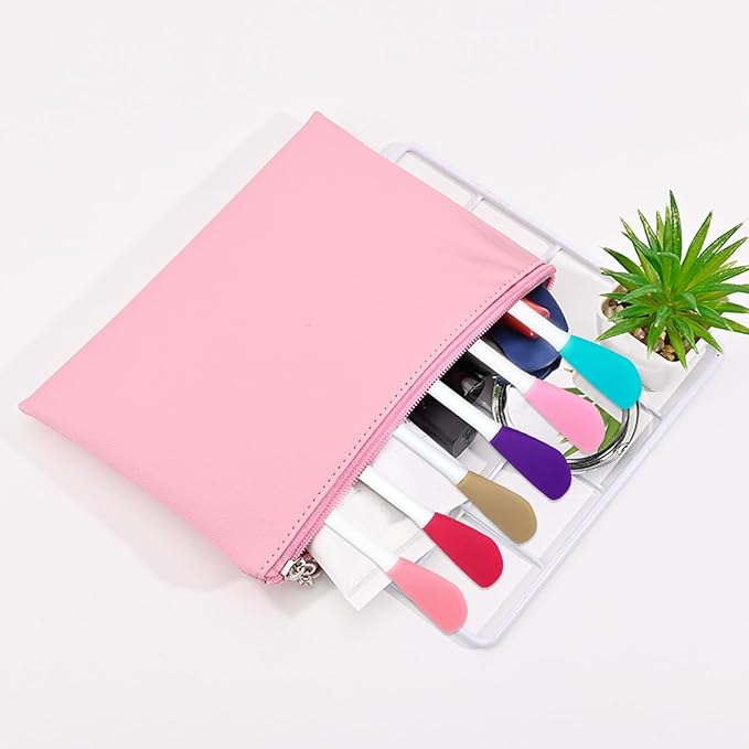 6PCS Silicone Face Mask Brush, Flexible Silicone Brush Applicator for face, Facial Cleansing Brushes Mask Makeup Brushes