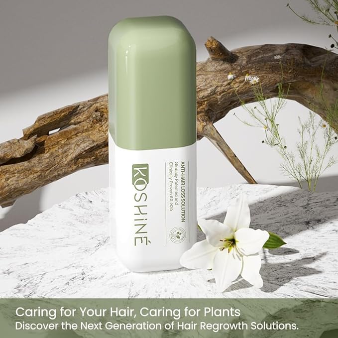 0.5% KX-826 DHT Blocker Hair Thickening Growth Products,Plant-Based Extract Essence Anti-Hair Loss Solution,Hair Spray,3 Days Oil Control 1-2 Weeks Hair Loss Reduction 3-6 Months New Hair Visible