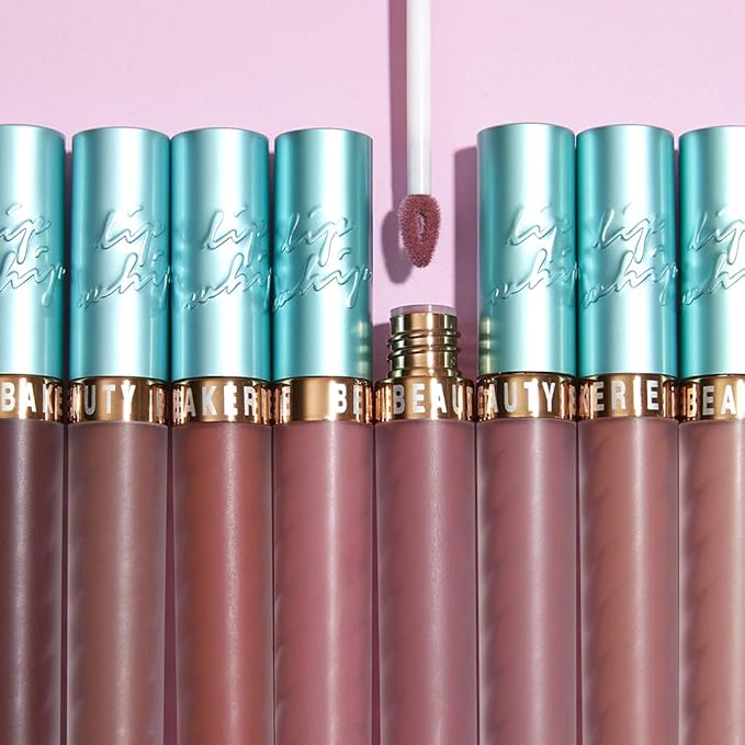 Beauty Bakerie Lip Whip Liquid Lipstick for Women, Hydrating Moisturizer Lip Gloss Lip Tint, Long Lasting Waterproof Lip Stain Matte or Metallic, 3.5mL, Cherry Flambe