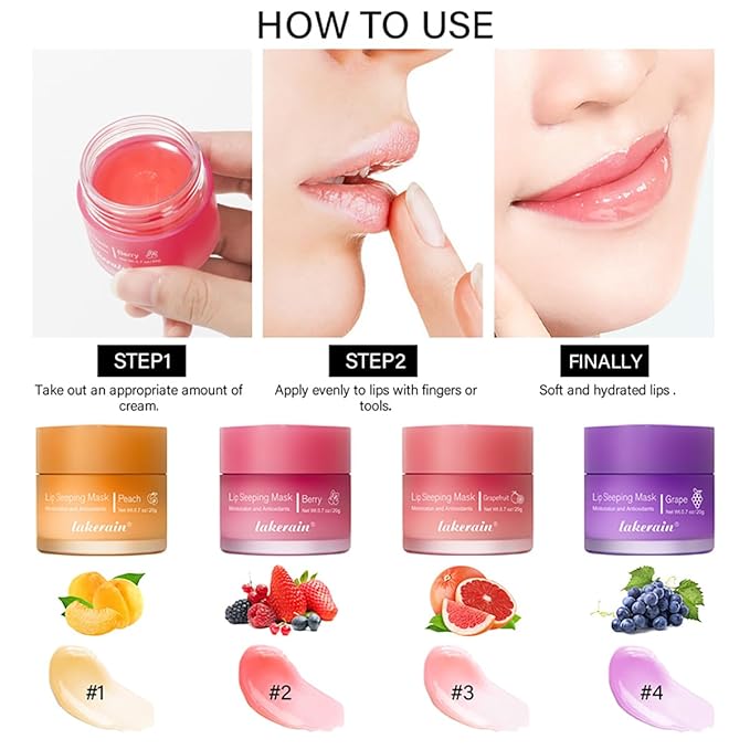 Sleeping Lip Mask, Long-Lasting Nourish & Grapefruit)