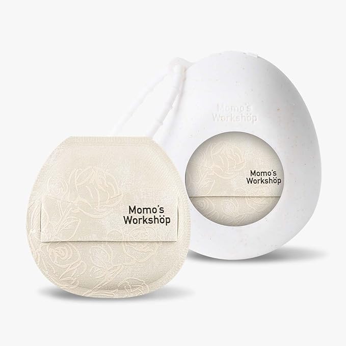 Satin White Flat-cut Shape Makeup Sponge,Firm Bounce Rubycell,Cushion Sponge with Wide PU Leather for Quick-Dry/Full Coverage Foundations, Cosmetic Puff,2pcs Beauty Puffs &Storage Case