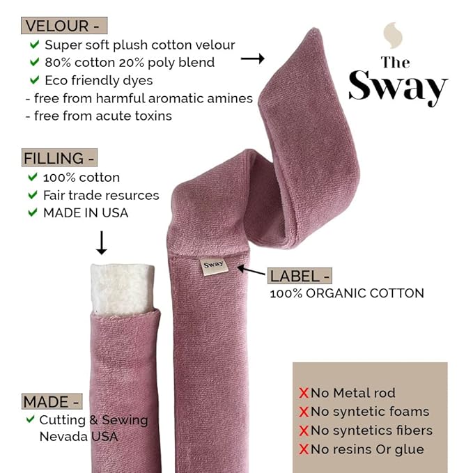 Heatless Hair Curling Ribbon Wrap: The Sway Original Heatless Curling Ribbons | Luxe Velour | Mane Label Hair Co. (Camel)
