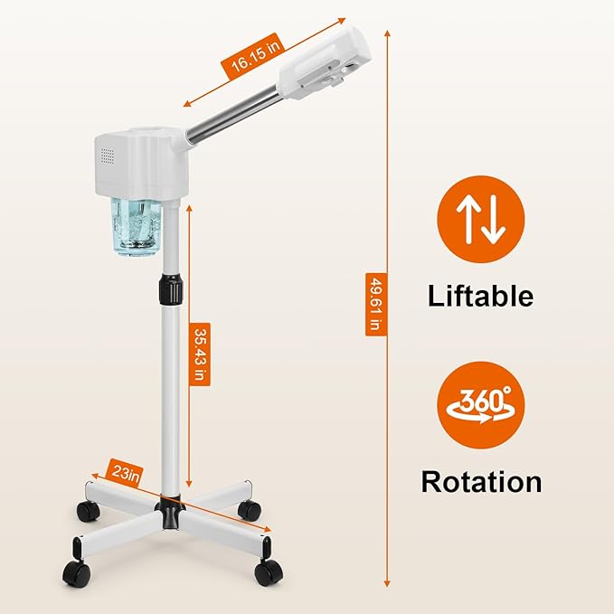 JOSTZHXIN Professional Facial Steamer, Esthetician Face Steamer Hot Mist, Facial Steamer for Home Beauty Salon Spa