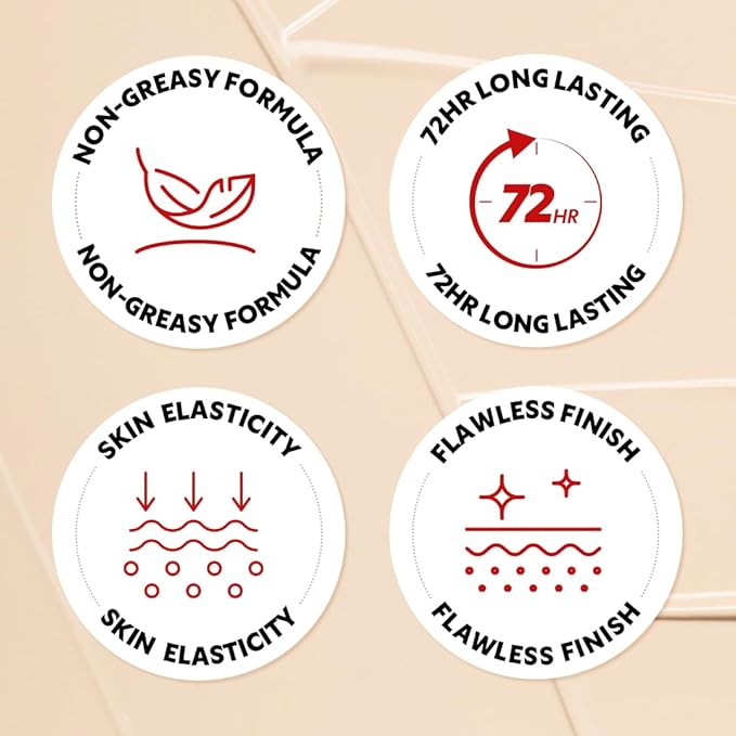 TIRTIR Mask Fit Red Cushion Foundation | Full coverage, Weightless, Skin fit, Satin Glow Finish, Korean Makeup BB Foundation, beauty, Tattoo cover up, Buildable (#22C Peach Beige, 0.63 Fl Oz)