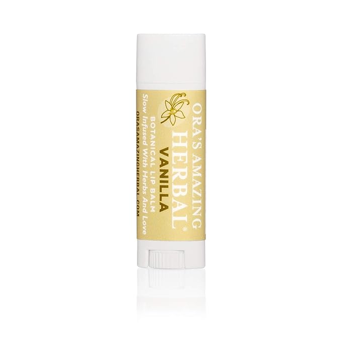 Soothing Natural Vanilla Lip Balm, Beeswax Fragrance