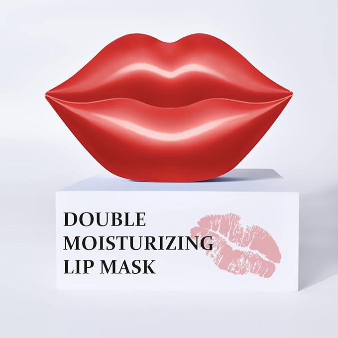 20Pcs Lip Mask, Red Cherry Lip
