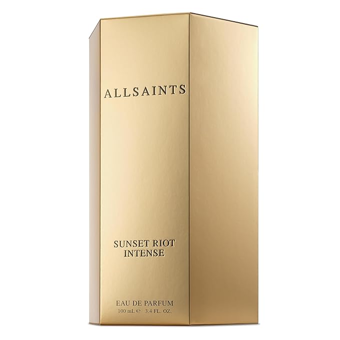 AllSaints Sunset Riot Intense - Amber, Woody & Floral Fragrance - Unisex Perfume with Cedar & Musk - Body Fragrance with an Aromatic Smell - Bold Evening Scent - 100mL/3.4 fl oz