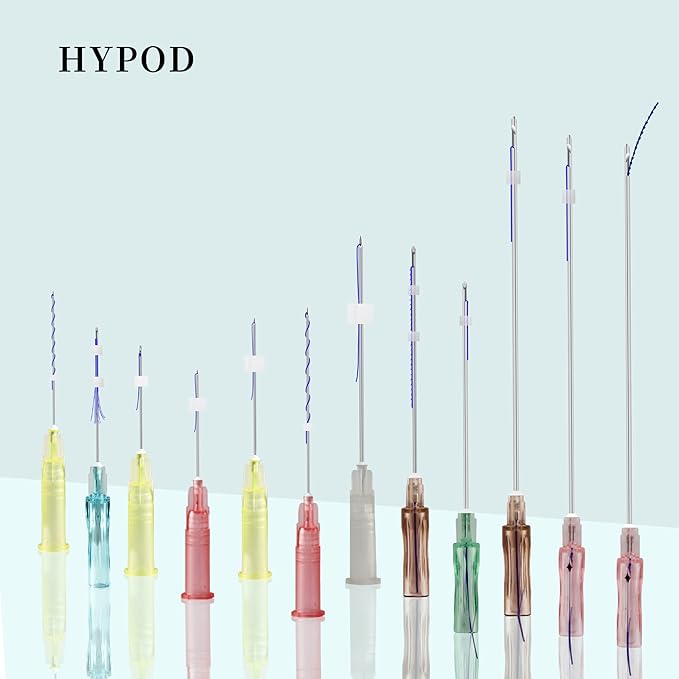 Pdo Lifting Thread, Pdo Threads Lift for Eyes, Helps Restore Skin's Firmness and Elasticity, and Improves Eye Wrinkles (20PCS-30G*25MM)