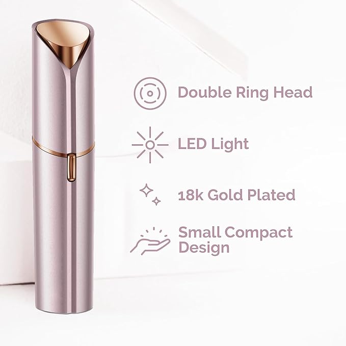 Facial Hair Removal for Women, Face Shavers for Women, Portable Lady Face Electric Razor for Lip, Peach Fuzz, Chin with USB Rechargeable