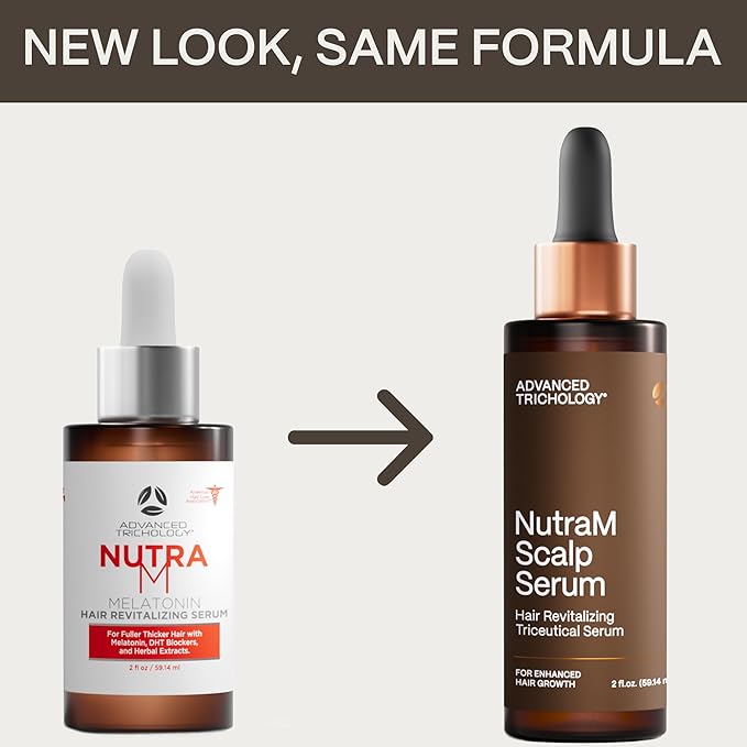 NutraM™ Hair Growth Serum – Dermatologist Tested, Approved* by American Hair Loss Association | Scalp DHT Blocker for Thinning Hair Men and Women, Backed by 20 Years of Hair Regrowth Clinic Experience