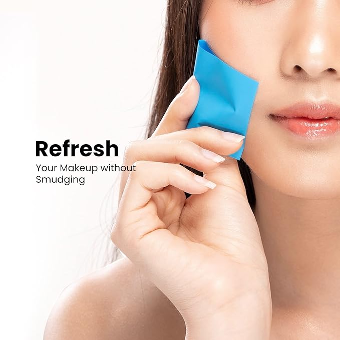 ROSELYNBOUTIQUE Oil Blotting Sheets for Face - 200 Organic Premium Flexible Silky Blotting Sheets Instant Oil-Absorbing Remove Excess Oil & Shine Oil Control Films