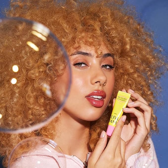 OLIVIAUMMA Guava Glass Skin Tanghulu Liptox - Korean Plumping Lip Balm with Peppermint, Shea Butter & Macadamia Seed Oil to Shine and Restore Dry Lips - Non-Sticky Korean Lip Plumper - 10 ml