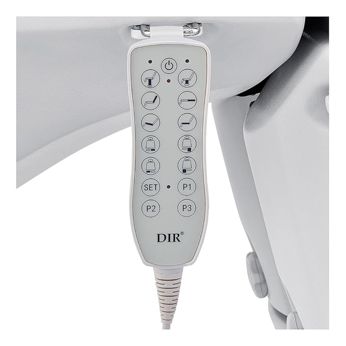 Dir Full Electrical Medical Aesthetic Chair, Podiatry, Dental, Facial Beauty Bed with Split Leg Libra, White