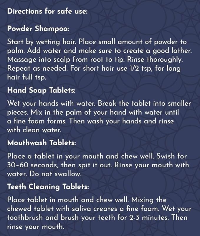 nanoSPACE Waterless Travel Toiletry Set, Clean Ingredients TSA Compliant, Includes Powder Shampoo, Toothpaste Tablets, Mouthwash Tablets, Soap Tablets