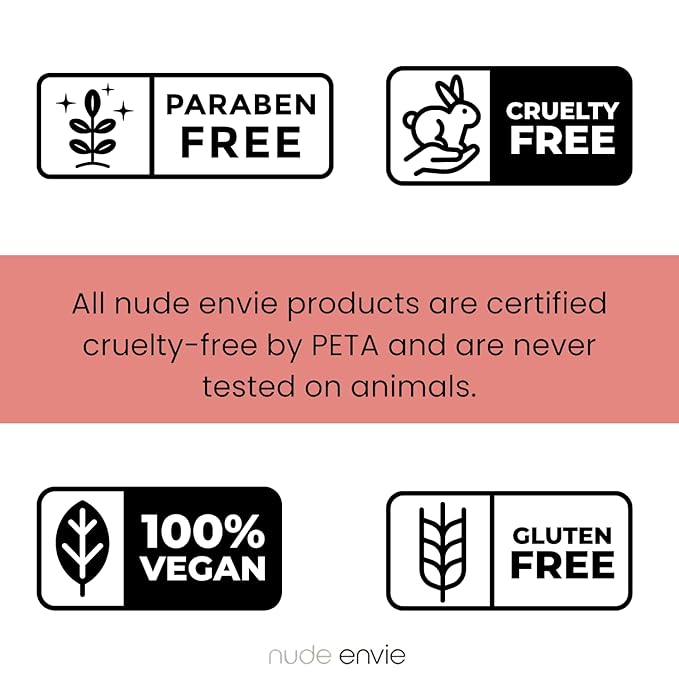 Nude Envie - Cream Blush - Creamy & Blendable for Easy Application - Pigmented Long-Lasting Dewy Finish - With Hyaluronic Acid - Mirror Compact - Vegan, Paraben-Free & Cruelty-Free - Peachy