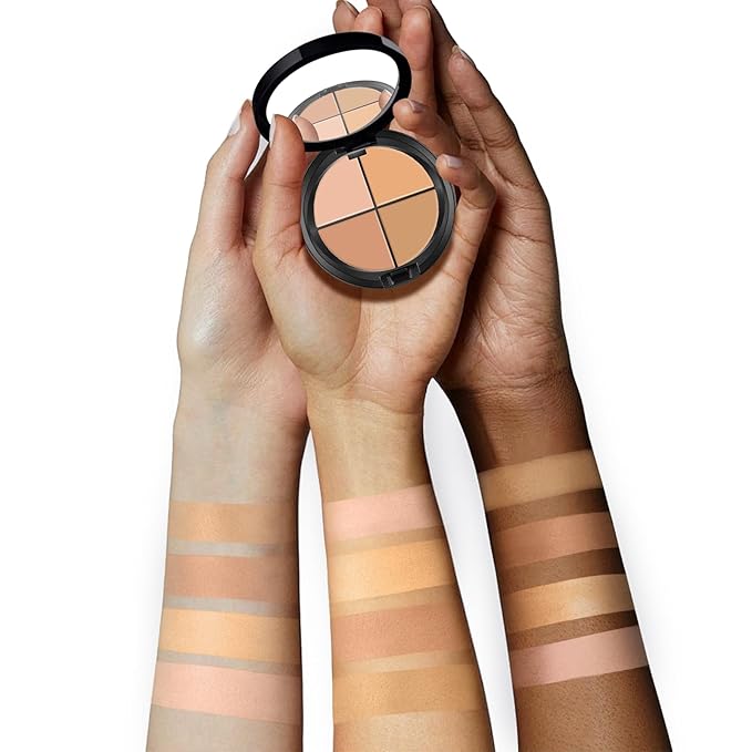 AMIIR Color Correcting Concealer Cream Full Coverage Flawless Face Contour Palette Professional Makeup, Light to Medium
